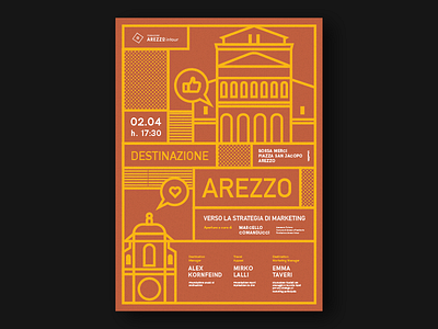 Arezzo in tour poster design