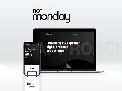 Not Monday branding design ui ux web website