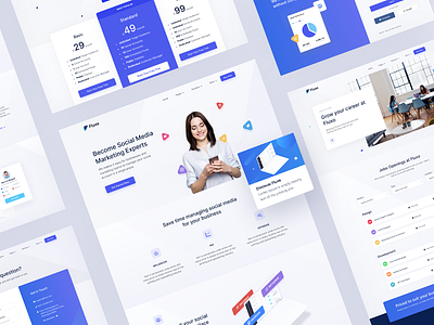 Fluxo - Social Media Marketing Website Template