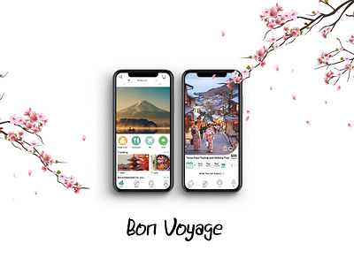 Bon Voyage app design ui ux