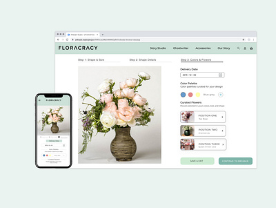 Floracracy app branding design ui ux web website