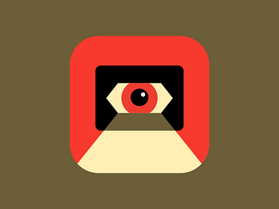 Watching you app camera cctv dystopia eye icon ios orwell peephole surveillance video