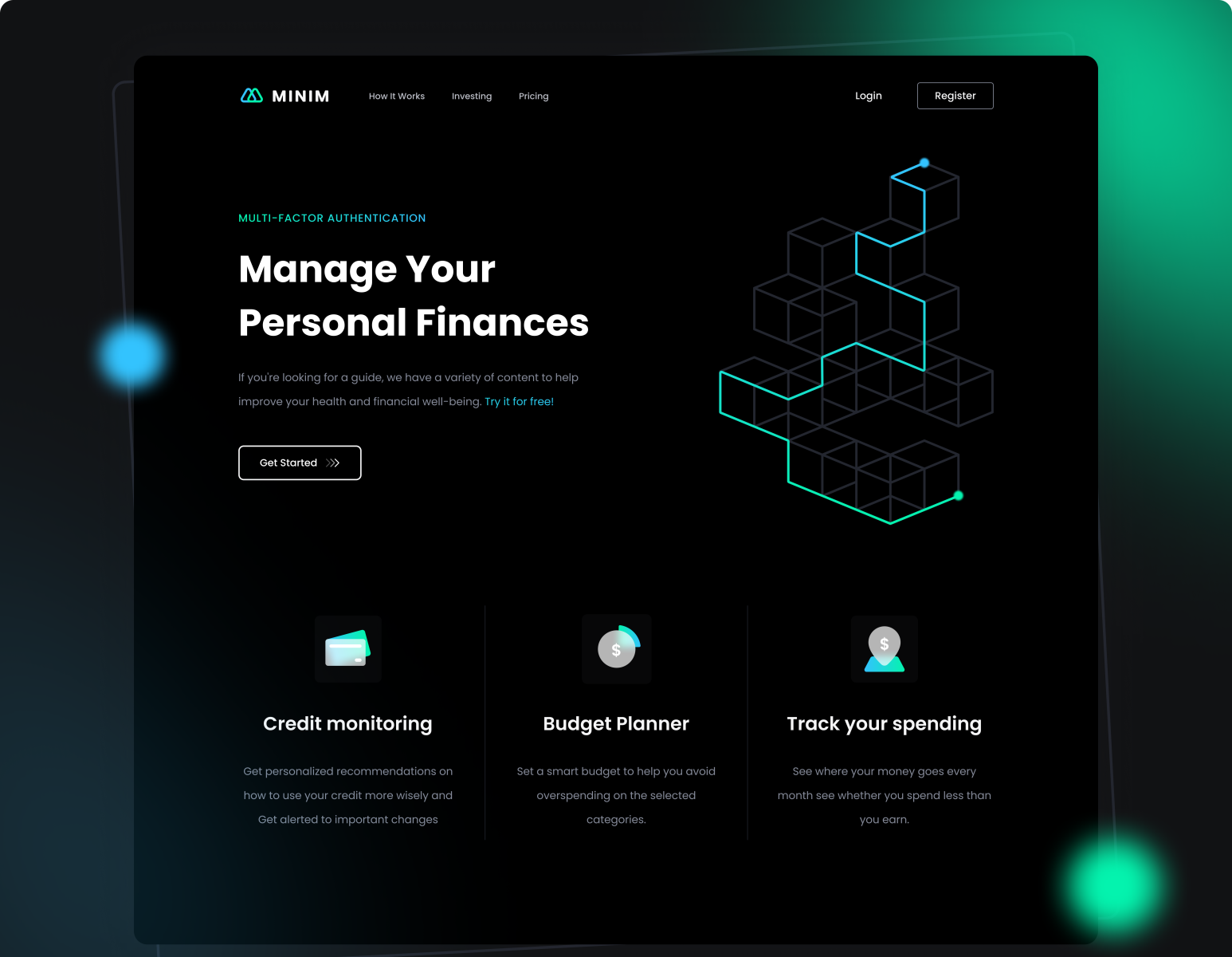 Finance website by Rizki Agus on Dribbble