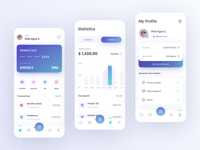 Wallet- Mobile App app design lightmode ui ui design ux ux design wallet