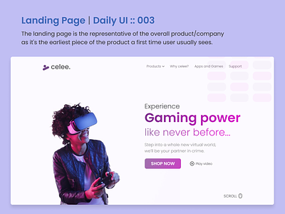 DailyUI::003 Landing Page