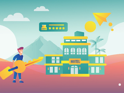 hotel Illustration app company courrier design fitur hotel hotel app hotel design hotel icon hotel illustration illustration illustrator travel travel agency ui vector