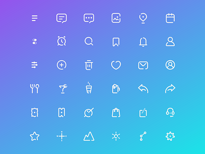 icon set - Function. colour icon illustration mobile ui