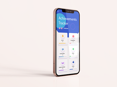 Achievements Tracker Concept graphic design ui
