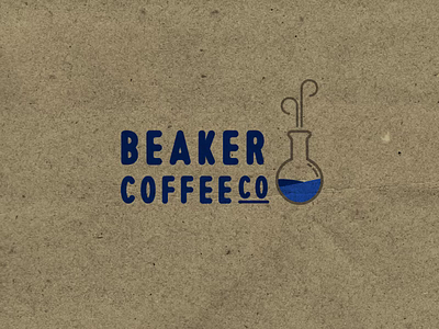 BeakerCoffeeCo. after effects animation beaker coffee coffee shop flask liquid logo logo 2d motion design motion graphics texture trim paths waves