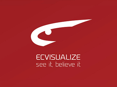 ECvisualize Logo redesign branding game gaming logo red redesign team vision