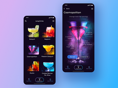 Cocktail App Concept