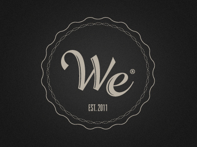 WE brand design logo