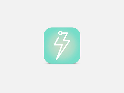 Energy3 App Icon app icon energy feed flat infographic mobile monitor sustainability ui ux