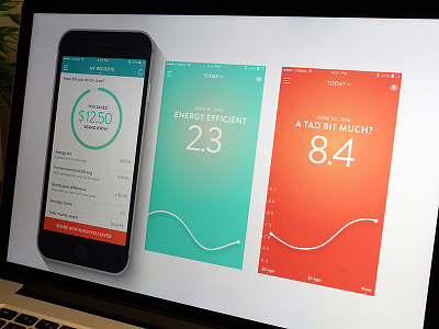 WIP Case Study case study energy feed flat infographic mobile monitor sustainability ui ux