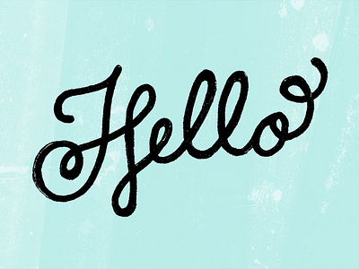 Hello hand lettering hello lettering typography