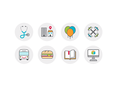 Careers Icons - Color color icon icons illustration lines round web website