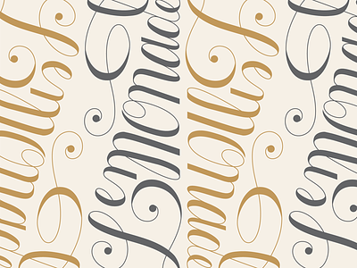 Lemonade - Pattern beyonce fancy lemonade lettering pattern script type typography