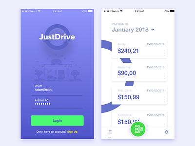 JustDrive, fast payment for fuel apps