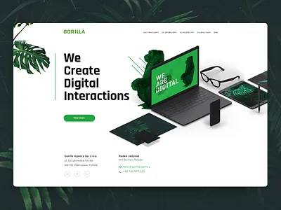 Gorilla landing page devices gorilla isometric landing page