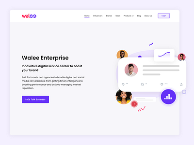 Enterprise Header branding creative design design enterprise graphic design header illustration landing page minimal typography ui ux