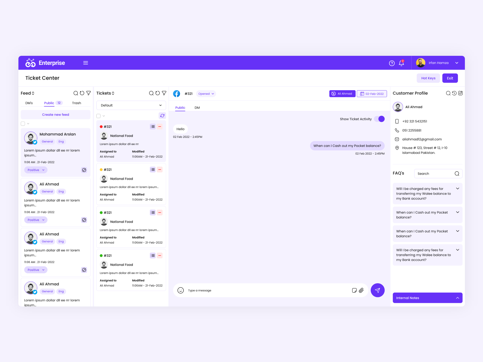 CRM Solution by Irfan Hamza on Dribbble