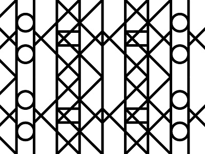 Geometric Pattern No.5 circle geometric geometry graphic line math minimalist order pattern repeat rhythm triangle