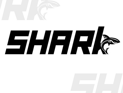 Sharky Logo Design creative design design fish logo graphic design illustration logo logo design negative space logo shark shark logo shark vector sharky logo text logo