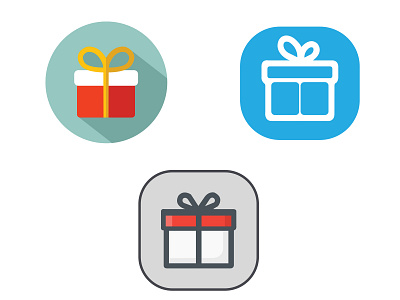 Gift Icon Design branding creative design design flat gift box gift icon icon illustration logo logo design vector