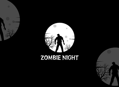 "ZOMBIE" Logo Design branding creative design design horar logo illustration logo logo design vector zombie logo