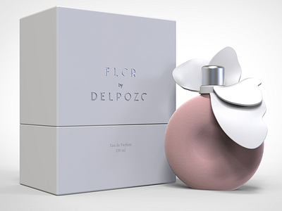 Flor by Delpozo perfume bottle collaboration industrial design luxury perfume product design