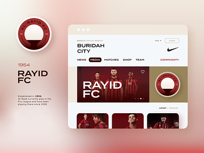 Rayid FC black buridah concept logo football football club logo raiyd fc red saudi saudi arabia saudia team ui uiux ux