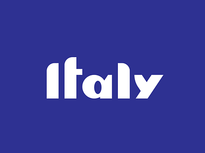 Italy blue italy logotype logotype design