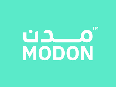 MODON Logotype cyan green modon saudi saudi arabia
