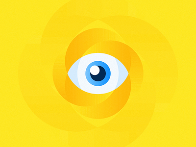 I Watch You! ahmed jadou blue eyes circle eye watching yellow