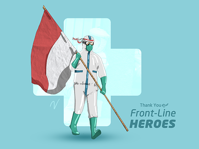 Appreciation Message covid19 design doctor drawing heroes illustration nurse pandemic photoshop