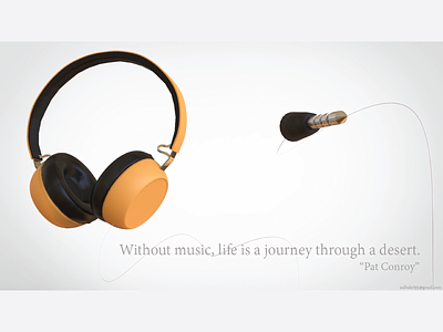 Modeling - Headphone 3d art 3d model art music