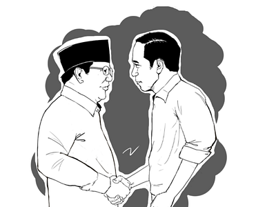 Indonesian Presidential candidate art