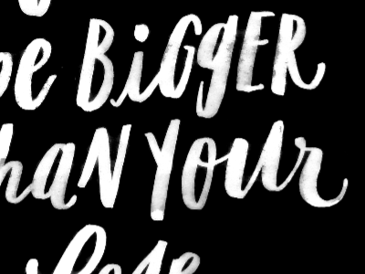 inverse lettering art print black and white hand-lettering inspiration lettering quote typography