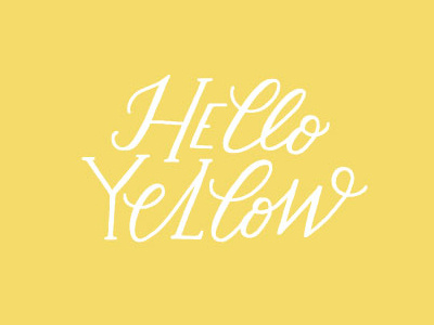 Working on the identity for Hello Yellow