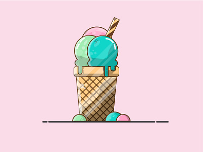 Ice cream design illustration vector