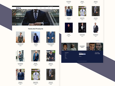 Mens Wear branding design minimal typography ui ux web website website design