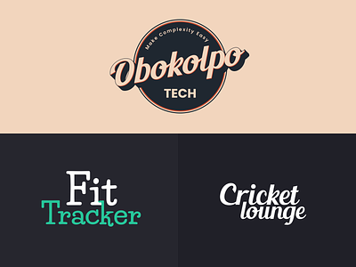 Typography Logo Design design logo typography
