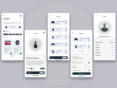 Gadget Store Mobile app UI