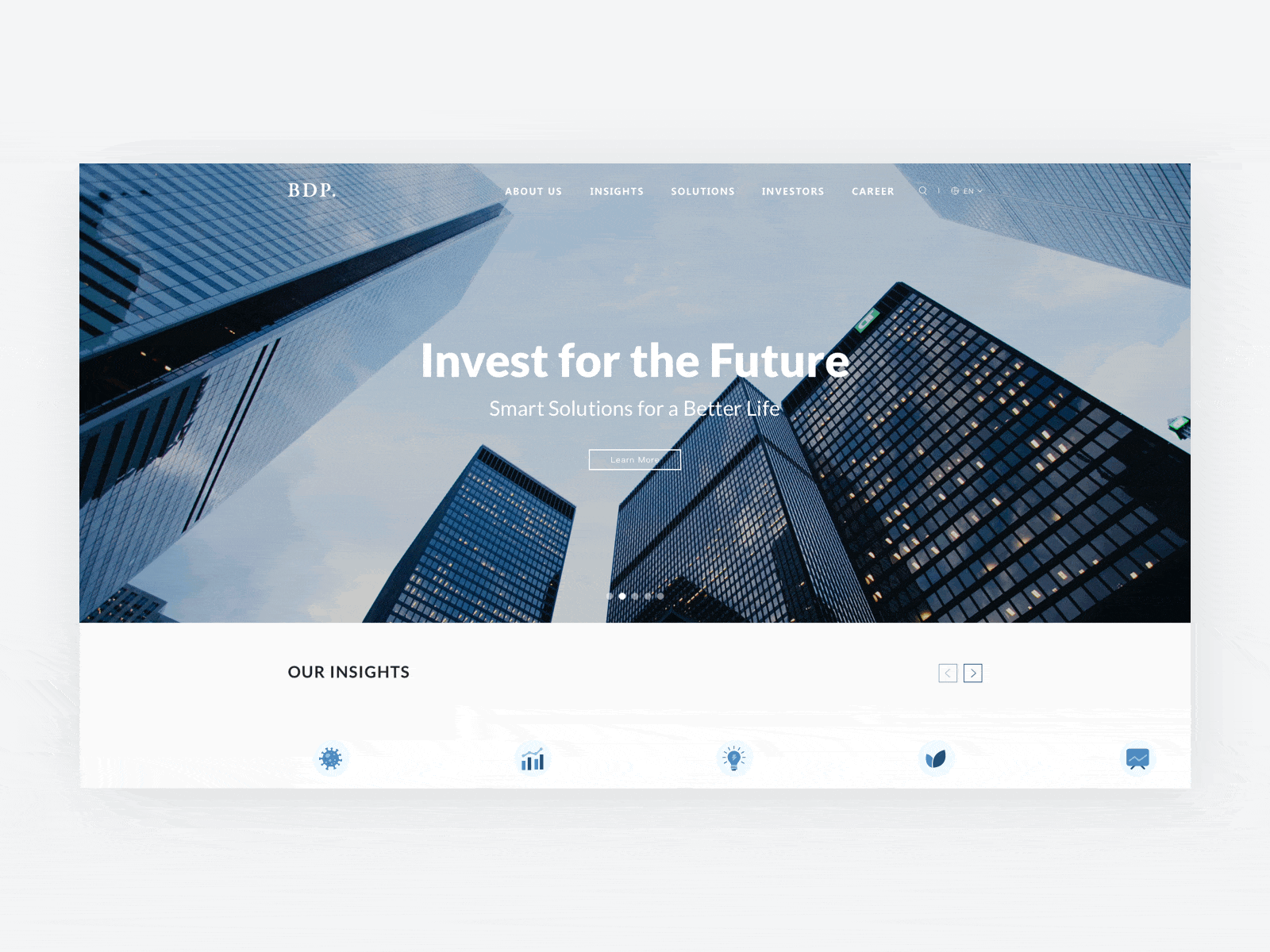 Financial Website Animation