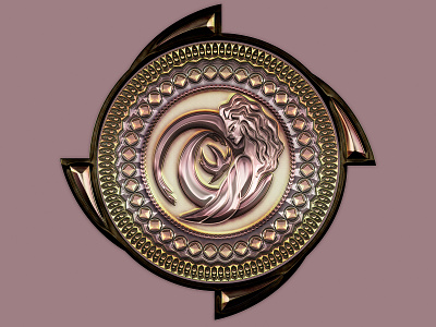 Full View emblem logo medallion