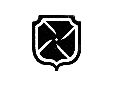 Lencana badge black logo white