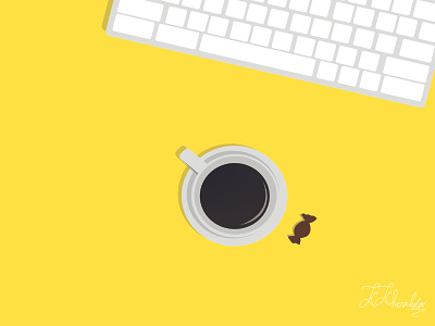 Coffee animation art branding coffee design developer flat illustration instagram post kosar khonakdar minimal programmer ui vector