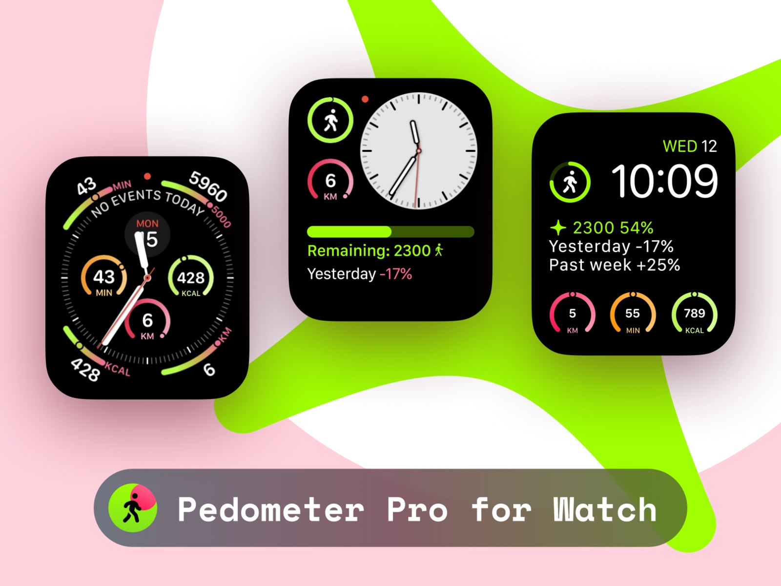 Pedometer Pro for Watch by Maria Kuzmina on Dribbble