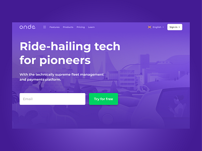 Home page | Hero section | onde.app branding design hero hero section home homepage illustration minimal sign up typography ui ui design ux ux design web webdesign website website design