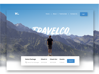 Travel Site - Landing Page adventure app branding landing landing page mountain page snow travel travel agency ui ux vacation
